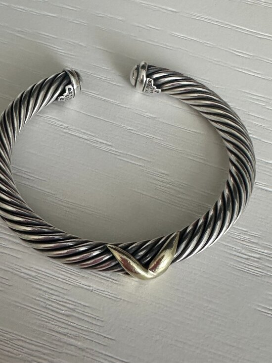 David Yurman Jewelry - David Yurman X Classic Cable Station Bracelet